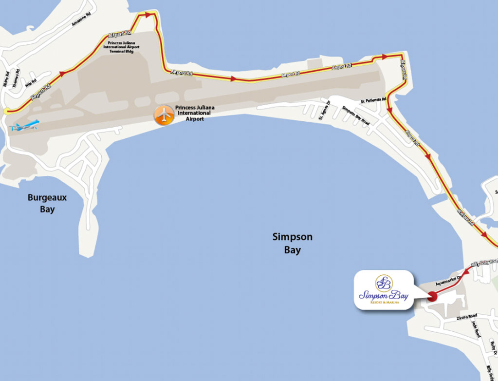 Simpson Bay Resort Map