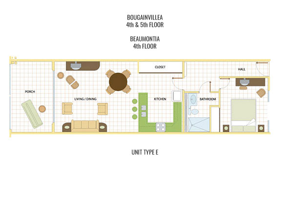 Floor Plan Unit Type E